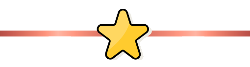 1 zvjezdica sa crvenom linijom
